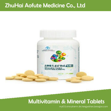 2015 heiße Verkaufs-Multivitamin- u. Mineral-Tabletten